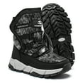 thumbnail image 1 of HOBIBEAR Boys Snow Boots Winter Waterproof Slip Resistant Shoes Black,7 Toddler, 1 of 7