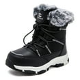 HOBIBEAR Boys Toddler Snow Boots Waterproof Slip Resistant Outdoor
