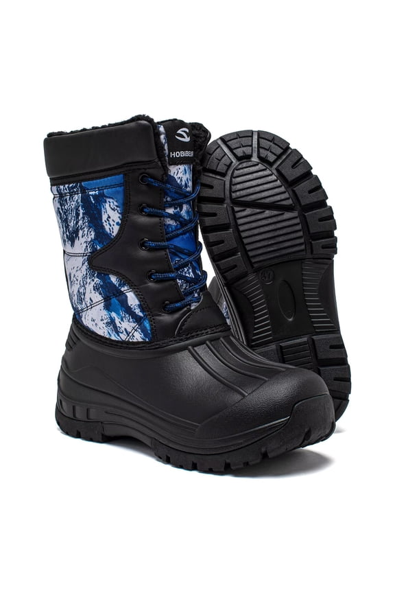 Boys' Waterproof Winter Snow Boots with Insulation for Cold Weather