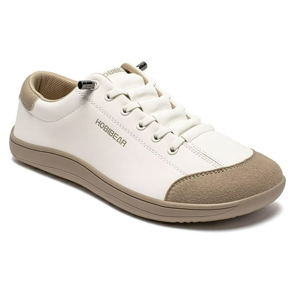 HOBIBEAR Leather Barefoot Shoes for Women | Zero Drop & Lightweight | Slip-on with Wide Toe Box