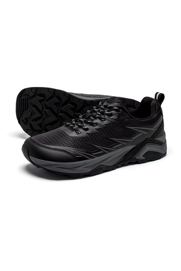 Men's Trail Hiking Shoes Wide Fit - Lightweight Low Top Breathable Sneakers for Walking, Trekking & Outdoor Adventure