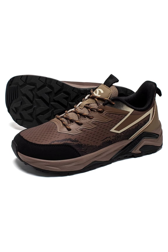 Men's Trail Hiking Shoes Wide Fit - Lightweight Low Top Breathable Sneakers for Walking, Trekking & Outdoor Adventure