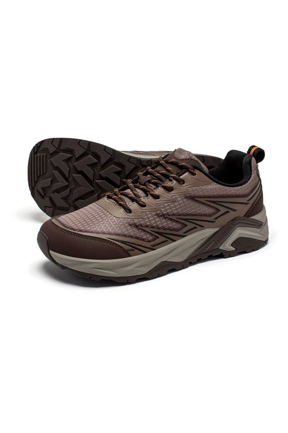 Men's Trail Hiking Shoes Wide Fit - Lightweight Low Top Breathable Sneakers for Walking, Trekking & Outdoor Adventure