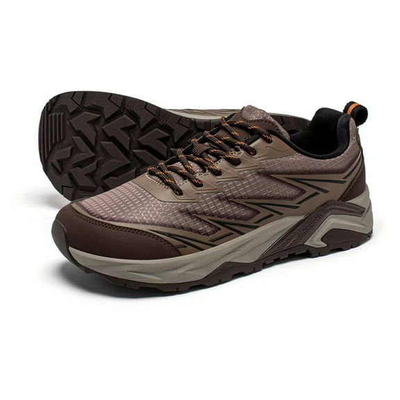 HOBIBEAR Men's Trail Hiking Shoes Wide Fit - Lightweight Low Top Breathable Sneakers for Walking, Trekking & Outdoor Adventure