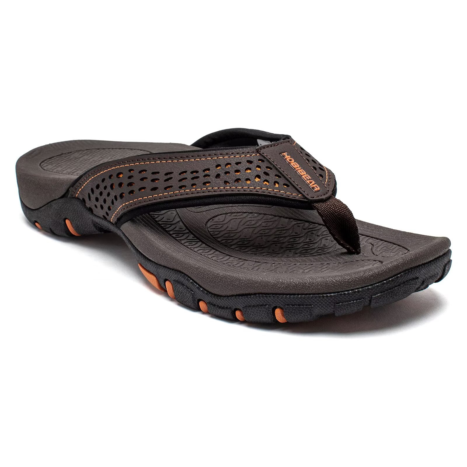 HOBIBEAR Men's Flip Flop Thong Sandals, Indoor/Outdoor, Size 7.5-14