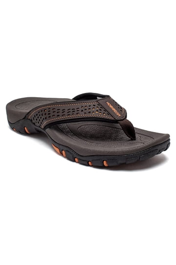 Men\'s Coffee Brown Yoga Mat Flip Flops Slip On Indoor Outdoor Sandal Slipper KuaiLu Flip Flops for Women with Arch Support Yoga Mat  main image 4