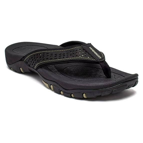 HOBIBEAR Mens Flip Flop Thong Sandals Indoor and Outdoor(Size 7.5-14Men)
