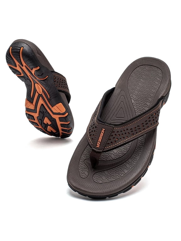 Mens Thong Sandals Arch Support Indoor and Outdoor Beach Flip Flop