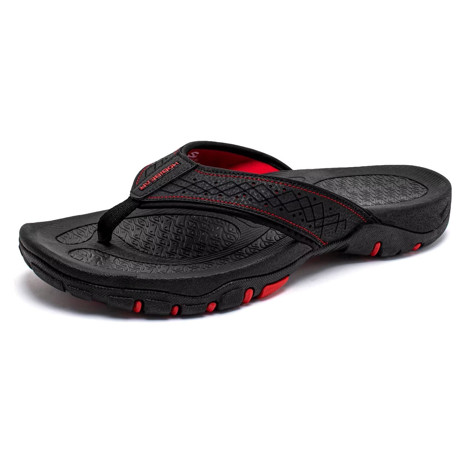 HOBIBEAR Shoe Men\'s 14 Thong Sandals Arch Support Indoor Outdoor Beach Flip Flop S 7-16 Hobibear Mens Thong Sandals Indoor Outdoor Beach Flip  main image 4