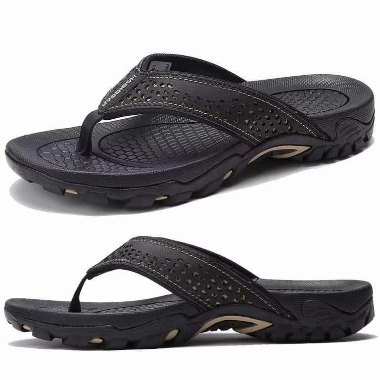 HOBIBEAR Mens Thong Sandals Arch Support Indoor and Outdoor Beach Flip Flop Shop 2024 Deals Walmart