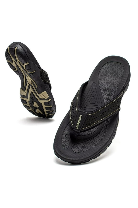 Mens Thong Sandals Arch Support Indoor and Outdoor Beach Flip Flop