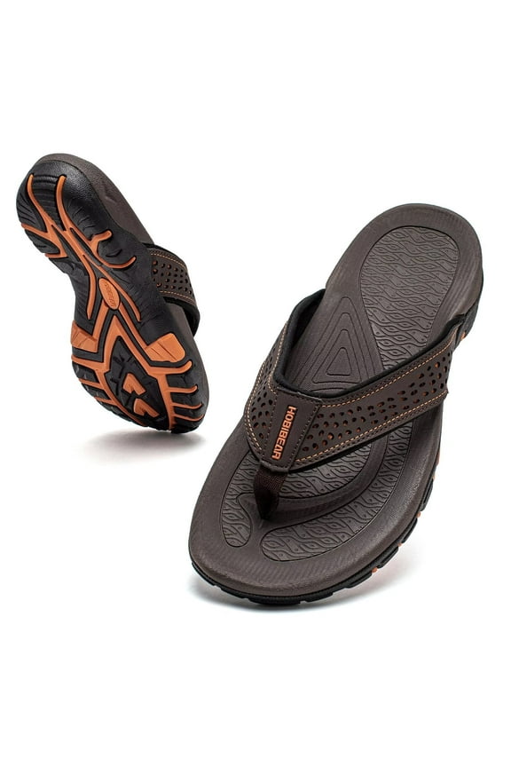 Mens Thong Sandals Arch Support Indoor and Outdoor Beach Flip Flop