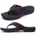 thumbnail image 1 of HOBIBEAR Mens Thong Sandals Arch Support Indoor and Outdoor Beach Flip Flop, 1 of 6