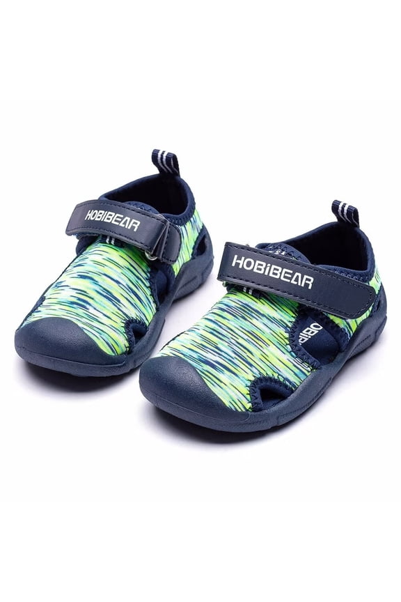 Toddler Boys Water Shoes Quick Dry Closed-Toe Aquatic Sport Sandals Toddler/Little Kid