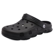 HOBIBEAR Unisex Garden Clogs Shoes Slippers Sandals for Men and Women Black,7.5 Women/6 Men