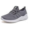 thumbnail image 1 of HOBIBEAR Walking Shoes Women Arch Support Running Sneakers Lace up Workout Shoes Gray US 7.5, 1 of 6