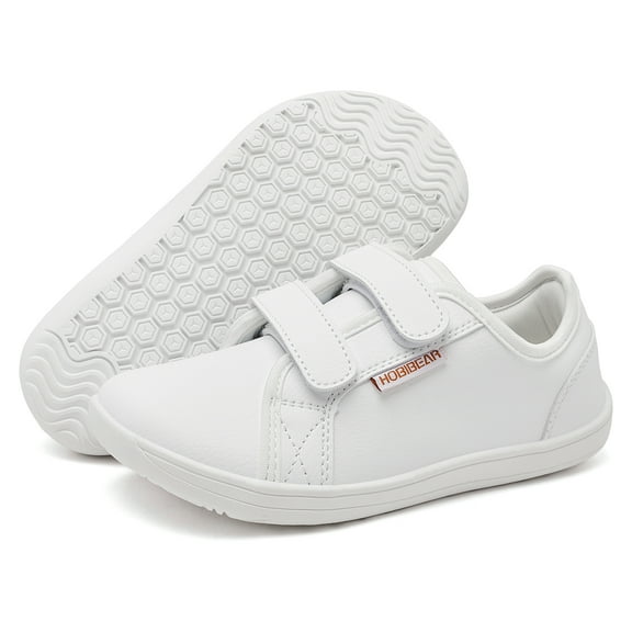 HOBIBEAR Wide Toe Box Toddler/Kids Barefoot Sneakers Zero Drop, Minimalist Athletic Shoes for Boys & Girls