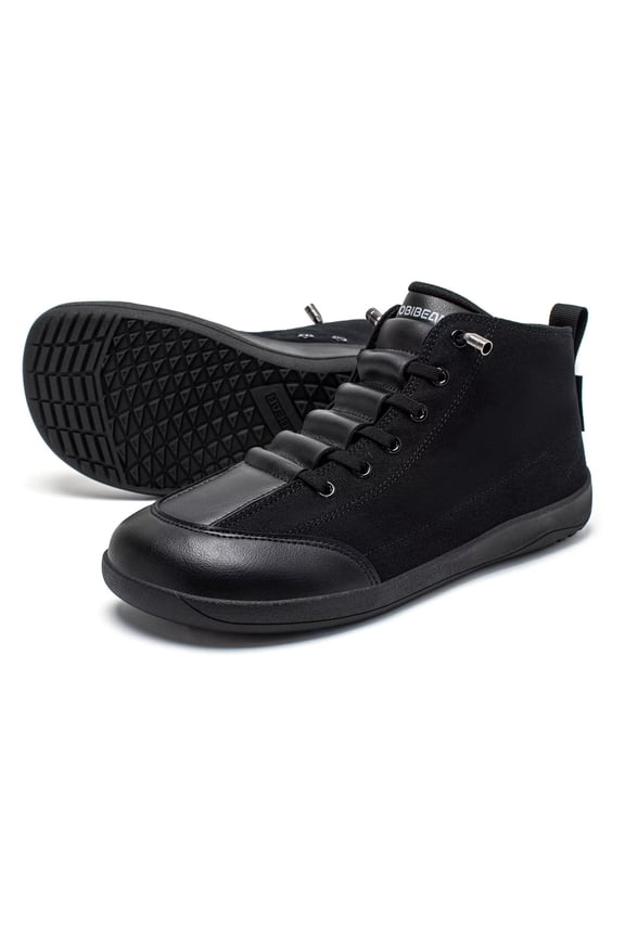 Women's Canvas Barefoot Boots: Zero-Drop, Wide-Width, Mid-Top Breathable Walking Footwear