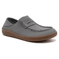 thumbnail image 1 of HOBIBEAR Women's Leather Loafers|Slip On Wide Toe Box Comfortable Barefoot Flats, 1 of 6