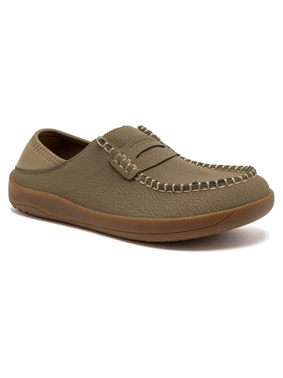 Women's Leather Loafers|Slip On Wide Toe Box Comfortable Barefoot Flats