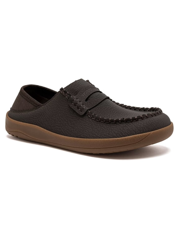 Women's Leather Loafers|Slip On Wide Toe Box Comfortable Barefoot Flats