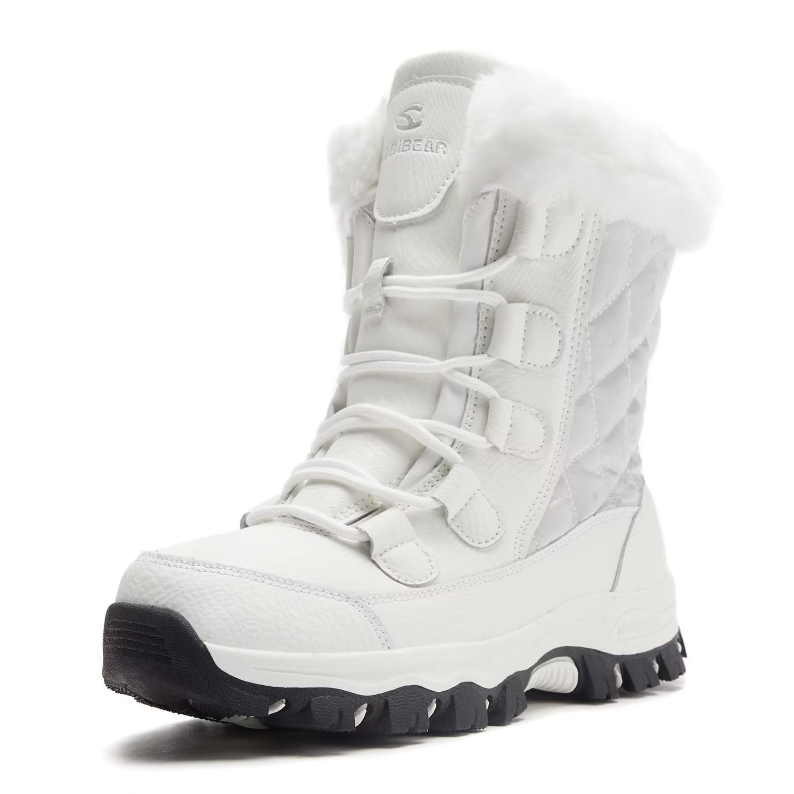 HOBIBEAR Womens Waterproof Winter Snow Boots Anti-Slip Warm Duck Boots Outdoor Mid Calf Booties