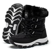 HOBIBEAR Women's Snow Boots Warm Insulated Faux Fur Lined Waterproof Mid-Calf Winter Boots