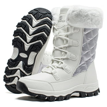 HOBIBEAR Women's Snow Boots Waterproof Slip Resistant Anti-Slip Cold Weather Winter Shoes