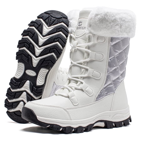 HOBIBEAR Women's Snow Boots Waterproof Slip Resistant Anti-Slip Cold Weather Winter Shoes