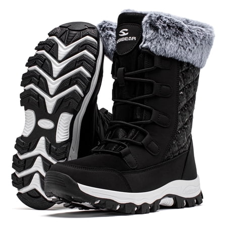 HOBIBEAR Women's Snow Boots Waterproof Slip Resistant Anti-Slip Cold Weather Winter Shoes