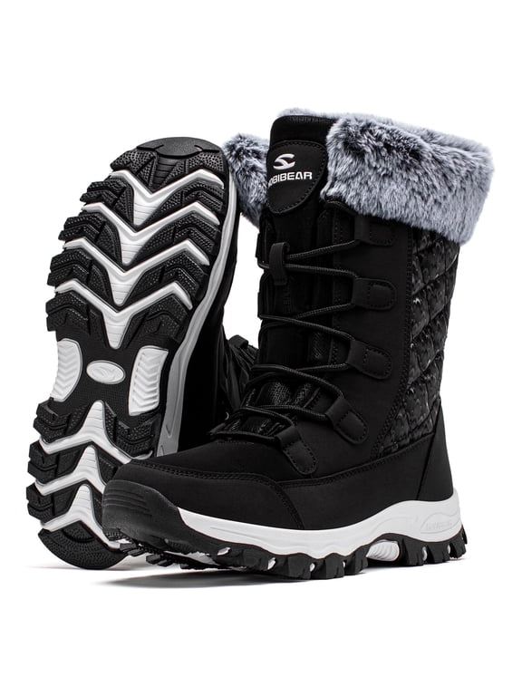 Women's Snow Boots Waterproof Slip Resistant Anti-Slip Cold Weather Winter Shoes