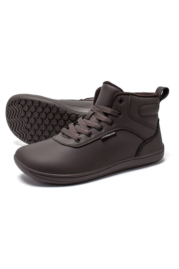 Women's Wide High-Top Barefoot Sneakers | Men's Mesh Lined Comfortable Ankle Bootie | Minimalist Zero Drop Sole