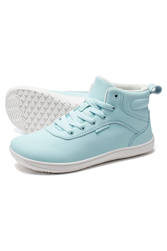 Women's Wide High-Top Barefoot Sneakers | Men's Mesh Lined Comfortable Ankle Bootie | Minimalist Zero Drop Sole