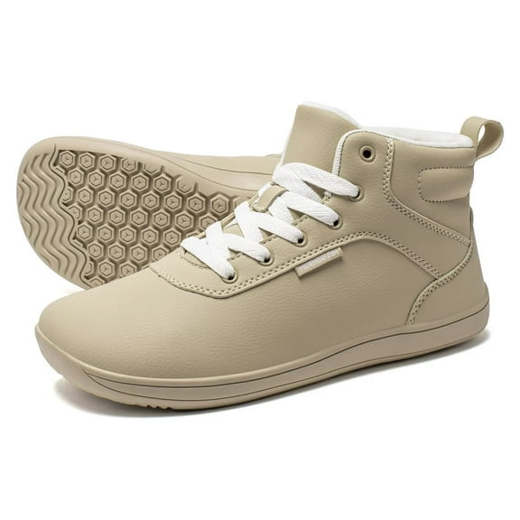 HOBIBEAR Women's Wide High-Top Barefoot Sneakers | Men's Mesh Lined Comfortable Ankle Bootie | Minimalist Zero Drop Sole