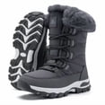 thumbnail image 1 of HOBIBEAR Women's Winter Snow Boots — Water Resistant, Faux Fur Lined, TPR Non-Slip Sole, Mid-Calf Outdoor Warm Shoes, 1 of 6