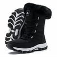 thumbnail image 1 of HOBIBEAR Women's Winter Snow Boots — Water Resistant, Faux Fur Lined, TPR Non-Slip Sole, Mid-Calf Outdoor Warm Shoes, 1 of 6