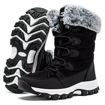 Men's Snow Boots Nylon Warm Lined Cold Weather Winter Boots - Walmart.com