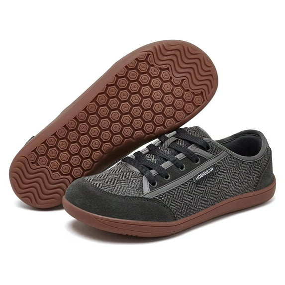 HOBIBEAR Womens Mens Minimalist Barefoot Shoes Zero Drop Wide Toe Walking Sneakers