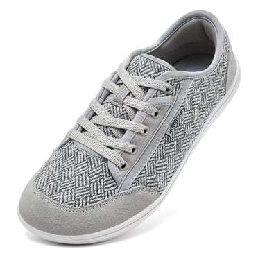 HOBIBEAR Wide Barefoot Artificial Leather Sneakers Unisex Minimalist Zero Drop Shoes With Non Slip Sole From Ddmymarket, $37.05