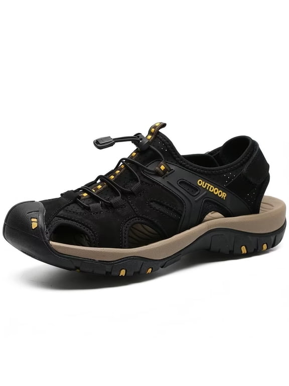 Men's Closed-Toe Outdoor Sandals - Lightweight Water Shoes for Hiking, Trail & Summer