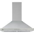 thumbnail image 1 of HOBLOC 30'' Wall Mount Range Hood , Ducted/Ductless Range Hood Stainless Steel Kitchen Vent Hood with Baffle Filter, LED Light, 400 CFM 3-Speed ​​Exhaust Fan, 1 of 7