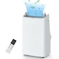 thumbnail image 1 of HOBLOC Air Conditioner 14,000 BTU Air Conditioner Portable for Room up to 700 Sq. Ft. with Remote Control, White, 1 of 9