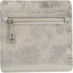 HOBO Euro Slide - Unisex Wallet - Credit Card Holder - Back Exterior Zipper - Slip Pocket - Lined Interior Distressed Platinum One Size One Size