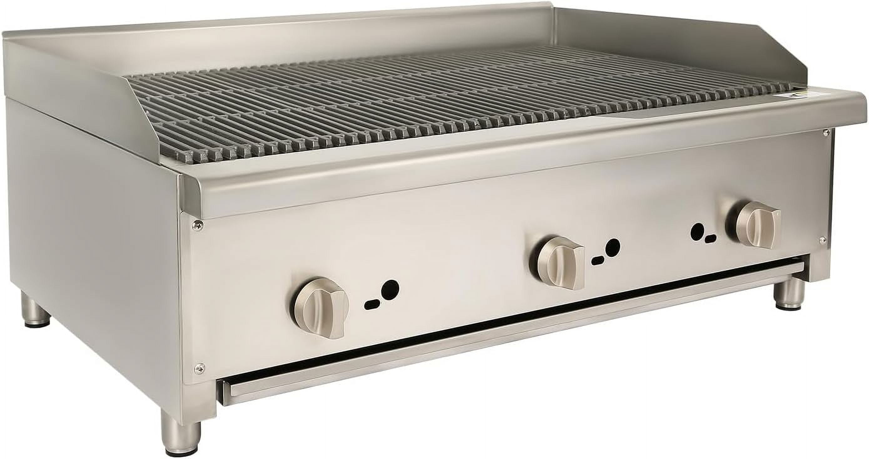 HOCCOT 36" Commercial Gas Grill Radiant Charbroiler, Stainless Steel