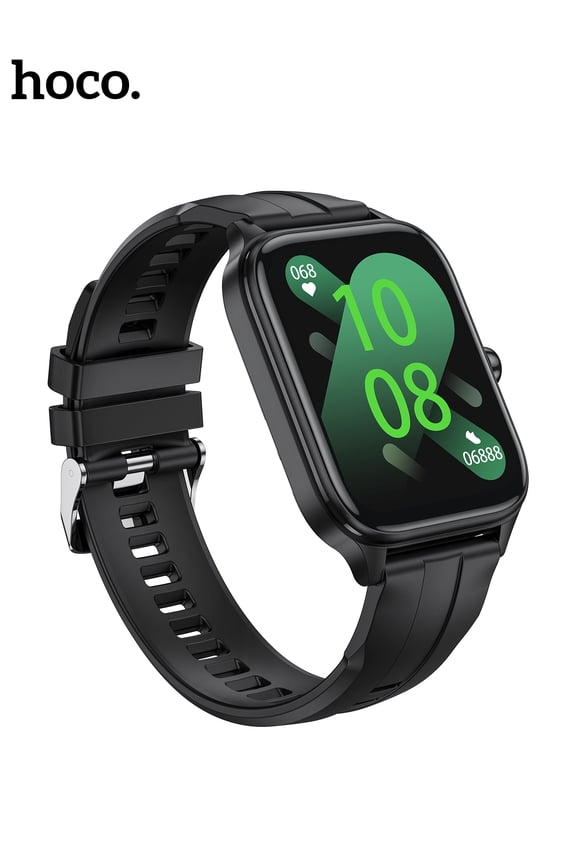 Bluetooth Smartwatch Call Function 1.95" HD Touchscreen 7-Day Battery Life 21 Languages, Multi-Sport Modes (Black)