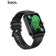 HOCO Bluetooth Smartwatch Call Function 1.95 HD Touchscreen 7-Day Battery Life 21 Languages, Multi-Sport Modes Black