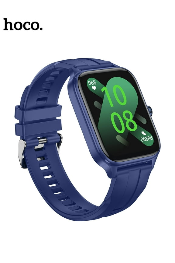 Bluetooth Smartwatch Call Function 1.95" HD Touchscreen 7-Day Battery Life 21 Languages, Multi-Sport Modes (Blue)