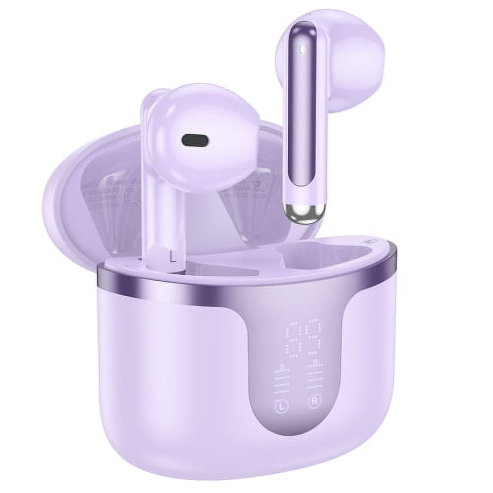 HOCO EQ7 Wireless Headphones with Charging Case Earphones with 35H Playback TWS Earbuds - Purple