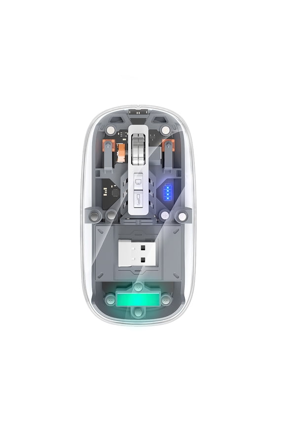 Slim Wireless Mouse,2.4 GHz with USB Receiver,2400 DPI Optical Tracking Silent Portable Mobile Optical Mice(Black)