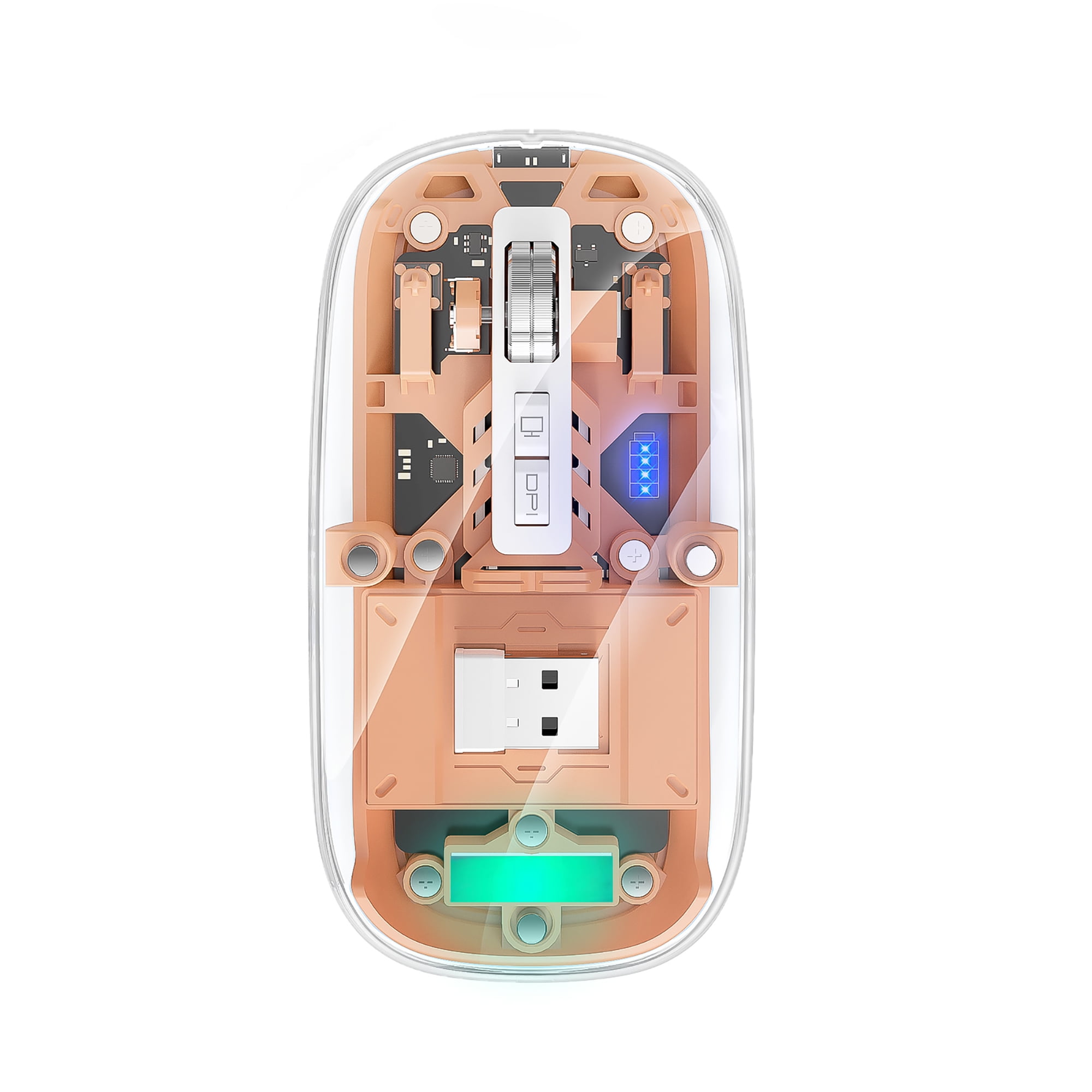 HOCO Slim Wireless Mouse,2.4 GHz with USB Receiver,2400 DPI Optical ...
